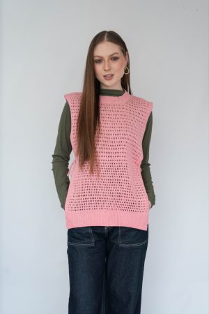 Chaleco malla abierto en laterales